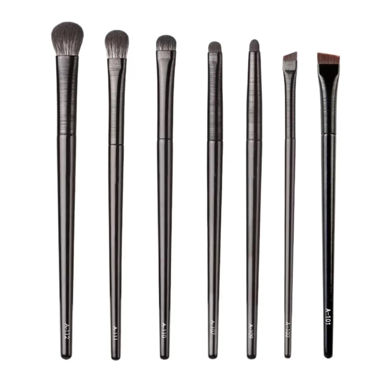 EYE Makeup Brushes Private Label Eye Shadow Eyeliner Eyebrow Brush Make Up Set Black Bag Portable Beauty Tools Wholesale 10sets