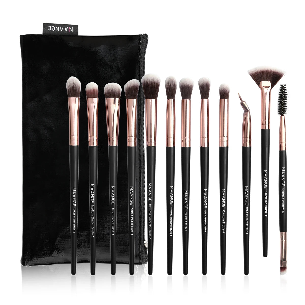 Eye Makeup Brush Sets 12pcs Makeup Tools Eye Shadow Brush Concealer Brush Blending Brush Lip Brush for Makeup Beginner Beauty