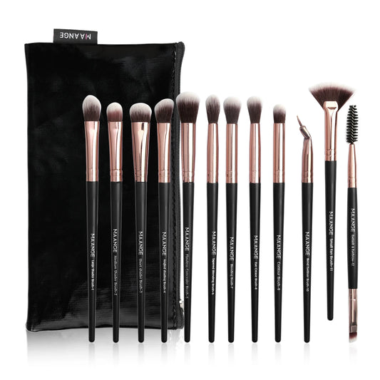 Eye Makeup Brush Sets 12pcs Makeup Tools Eye Shadow Brush Concealer Brush Blending Brush Lip Brush for Makeup Beginner Beauty