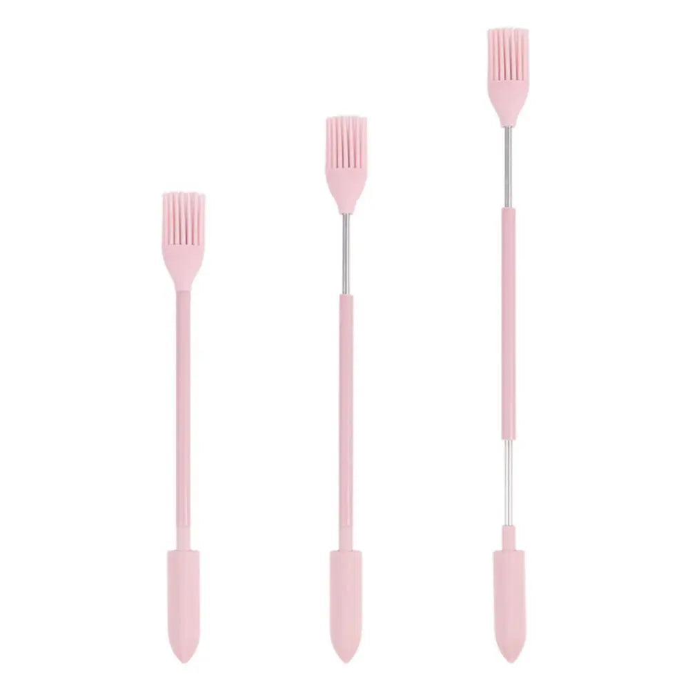 Cosmetic Beauty Tools Oil Brush Face Mask Brush Makeup Brushes Deep Bottle Scraper Silicone Telescopic Spatula Cosmetics Spoon
