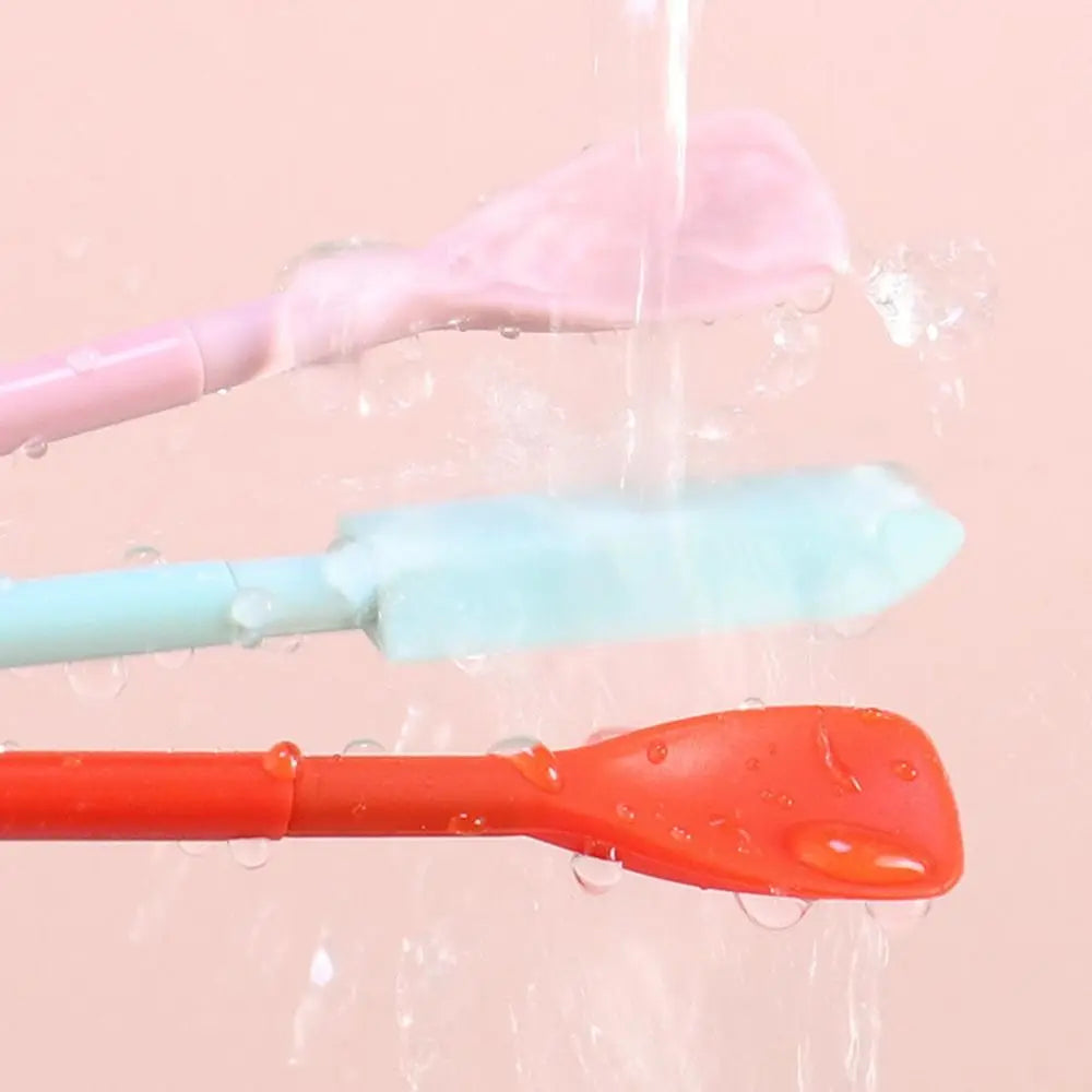 Cosmetic Beauty Tools Oil Brush Face Mask Brush Makeup Brushes Deep Bottle Scraper Silicone Telescopic Spatula Cosmetics Spoon