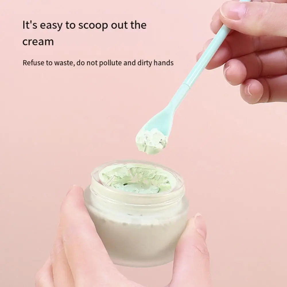 Cosmetic Beauty Tools Oil Brush Face Mask Brush Makeup Brushes Deep Bottle Scraper Silicone Telescopic Spatula Cosmetics Spoon