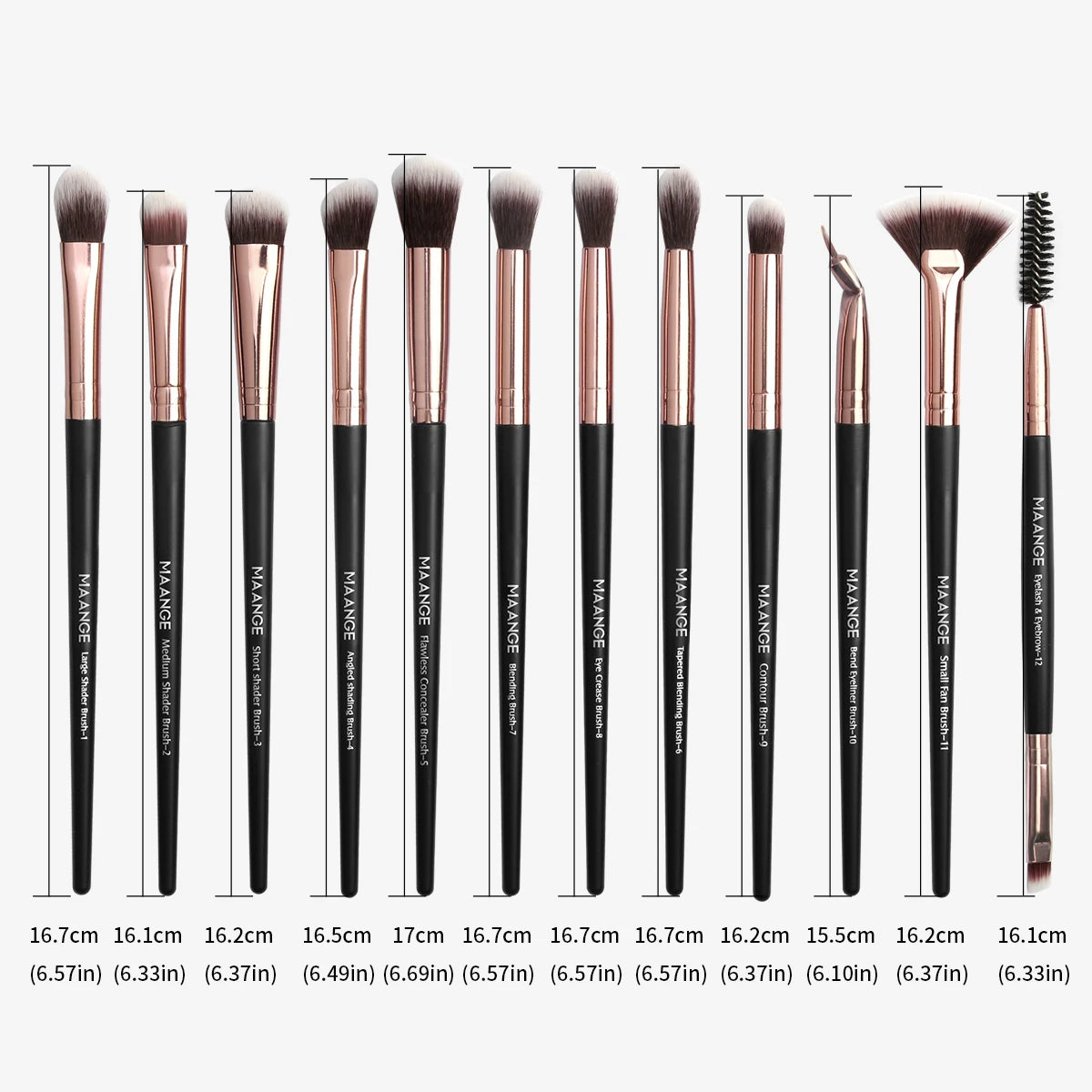 Eye Makeup Brush Sets 12pcs Makeup Tools Eye Shadow Brush Concealer Brush Blending Brush Lip Brush for Makeup Beginner Beauty