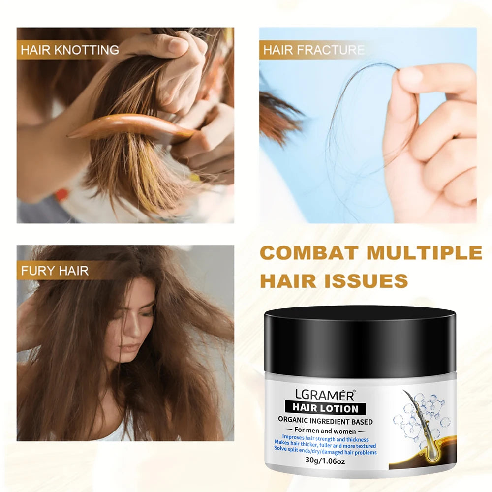 Hair Care Lotion Repairs Hair Damage Restores Glossiness Smoothness Strengthens Hair Toughness Nourishes Improves Hair Quality