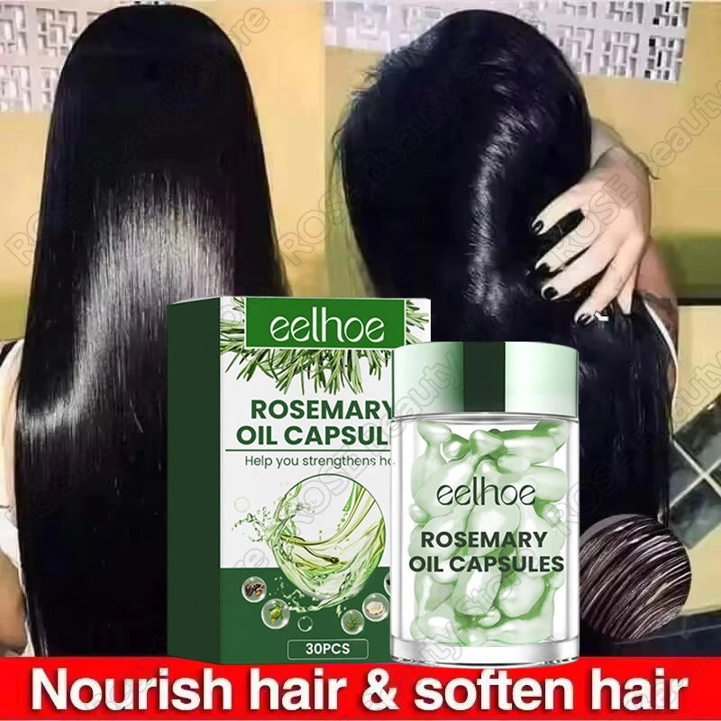 Hair Vitamin Capsule Keratin Oil Restore Soft Smooth Shiny Hair Care Nourish Repair Hair Damaged Splitting Treatment Products